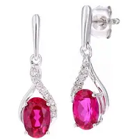 Diamant L'Eternel Boucles d'oreilles argent
