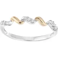Diamant L'Eternel Bague 'Eternity-Ring aus 375 Gelbgold mit 0.08 Karat Diamant' or