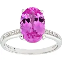 Diamant L'Eternel Bague 'Ring aus 375 Weißgold mit Diamant mit Saphir' argent