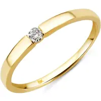 Diamant L'Eternel Bague 'Ring aus 333 Gelbgold mit 0.05 Karat Diamant' argent