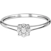 Diamant L'Eternel Bague 'Ring aus 375 Weißgold mit Diamant' argent