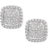 Diamant L'Eternel Boucles d'oreilles argent