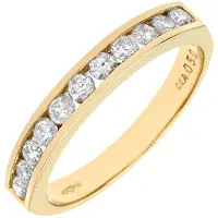 Diamant L'Eternel Bague 'Eternity-Ring aus 375 Gelbgold mit Diamant' or