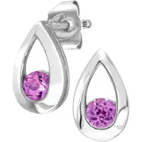 Diamant L'Eternel Boucles d'oreilles 'Ohrhänger aus 375 Weißgold mit Saphir' or