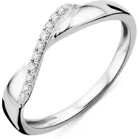 Diamant L'Eternel Bague 'Ring aus 375 Weißgold mit Diamant' argent