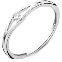 Diamant L'Eternel Bague 'Ring aus 375 Weißgold mit Diamant' argent