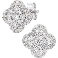 Diamant L'Eternel Boucles d'oreilles 'Ohrringe aus 375 Weißgold mit Diamant' argent