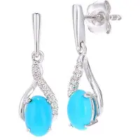 Diamant L'Eternel Boucles d'oreilles blanc