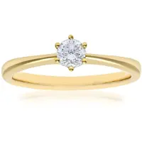 Diamant L'Eternel Bague 'Verlobungsring aus 750 Gelbgold mit 18 Karat Diamant' or