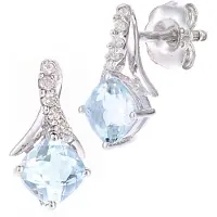 Diamant L'Eternel Boucles d'oreilles argent