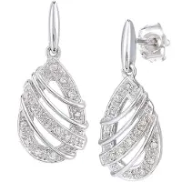 Diamant L'Eternel Boucles d'oreilles argent