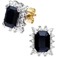 Diamant L'Eternel Boucles d'oreilles noir