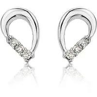 Diamant L'Eternel Boucles d'oreilles argent