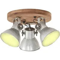 vidaXL Plafonnier style industriel 25 W argenté 42x27 cm E27