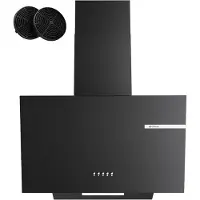 CIARRA Hotte de tête, Hotte aspirante inclinée, 580 m³/h Max. 60cm 3 positions, Recyclage de l'air et évacuation VM6765AB