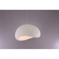 Nova Luce Suspension naturelle Aere blanc 60cm