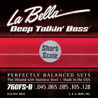 La Bella 760FS-B Deep Talkin' Bass, Flats, 5-String - Standard 45-128 jeu de cordes pour basse