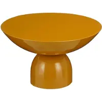 Mica Decorations Table d'appoint Celise - H28 x Ø47 cm - Métal - Brun