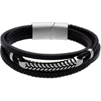 Lucardi Bracelet 'Statement' noir
