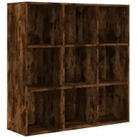 vidaXL Armoire à livres chêne fumé 98x29x97,5 cm