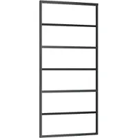 vidaXL Porte coulissante verre ESG et aluminium 90x205 cm noir