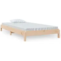 vidaXL Lit empilable 75x190 cm pin massif