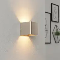 Artdelight Applique murale carrée Fulda champagne