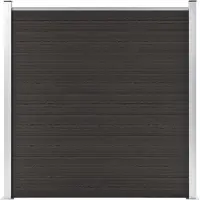 vidaXL Panneau de clôture 180x186 cm HKC noir