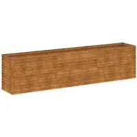 vidaXL Lit surélevé 291x50x69 cm acier corten