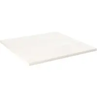 vidaXL Dessus de table blanc 70x70x2,5 cm bois de pin massif