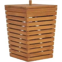vidaXL Panier à linge 30x30x45 cm Bois de teck massif
