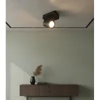 Artdelight Spot de plafond Vivaro noir