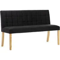 vidaXL Banc 140 cm Noir Velours