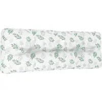 vidaXL Coussin De Canapé Palette À Motif De Feuilles 120x40x12cm Tissu