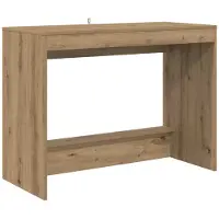 vidaXL Bureau de chevet en bois d'ingénierie « Artisan » (chêne) 100 x 45 x 75 cm