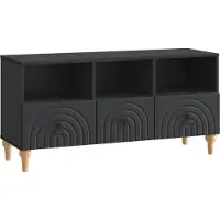 vidaXL Meuble TV 102 x 34,5 x 50 cm Noir Aggloméré