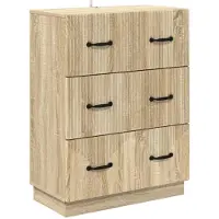 vidaXL Armoire à tiroirs Chêne Sonoma 66 x 34,5 x 87 cm
