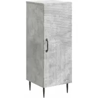 vidaXL Buffet gris béton 33 x 34,5 x 89,5 cm en aggloméré