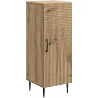 vidaXL Buffet en chêne Artisan 33 x 34,5 x 89,5 cm, aggloméré