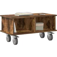 vidaXL Meuble TV Chêne fumé 68,5 x 35 x 35 cm Bois d'ingénierie