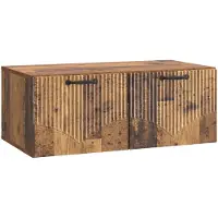 vidaXL Meuble TV mural en bois vieilli 78,5 x 41 x 30 cm