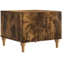 vidaXL Table basse en chêne fumé 49 x 50 x 40 cm en bois aggloméré