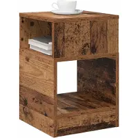 vidaXL Table d'appoint 2 pcs Bois ancien 30,5 x 30 x 45 cm