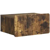 vidaXL Cabinet de chevet mural Chêne fumé 49 x 34,5 x 24 cm