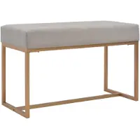 vidaXL Banc 80 cm Gris Velours