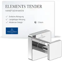 Villeroy & Boch Elements - Crochet pour serviette Striking, 45 x 44 x 45 mm