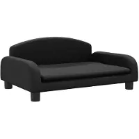 vidaXL Canapé pour enfants noir 70x45x30 cm similicuir