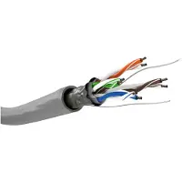 PROCABLE 68707 Câble réseau CAT 5e, U/UTP, gris, 100 m - Conducteur en aluminium revêtu de cuivre (CCA), AWG 26/7 (stranded), gaine de câble en PVC