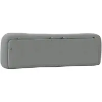 vidaXL Coussin de tête de lit "Hvar" gris clair 180 cm Tissu