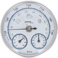 Technoline WA 3090 BaroMeter rond avec Thermo-HygroMeter au design vintage